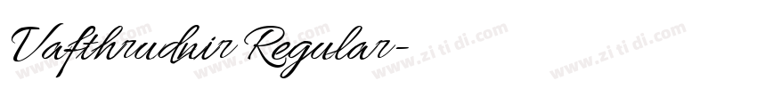 Vafthrudnir Regular字体转换